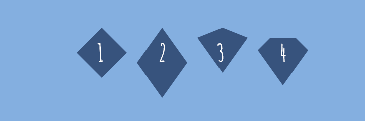 CSS diamonds